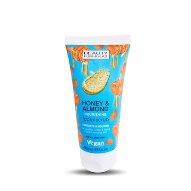 Beauty Formulas Honey &amp; Almond Facial Scrub Tube 150Ml