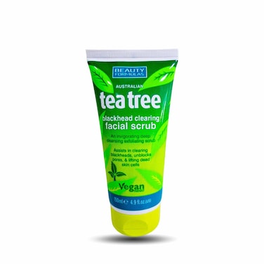 Beauty Formulas Tea Tree Facial Scrub (Blackhead Clearing) 150Ml