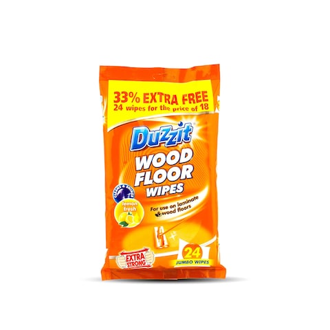 Duzzit Wood Floor Wipes 24pk