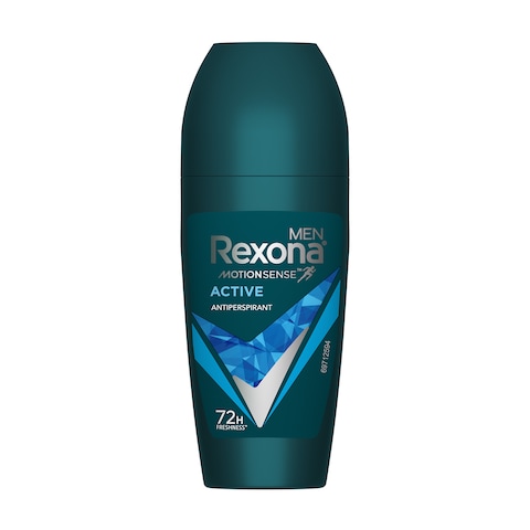 Rexona Men Roll-on , 72Hr Sweat Guard , For Long Lasting Protectioin Against Sweat , Active , 50ML
