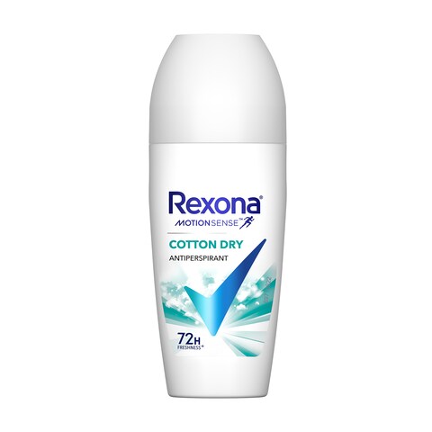 Rexona Women Roll-on , 72hr Sweat Guard , For Dry and Refreshing  Fragrance ,Cotton dry ,50ML