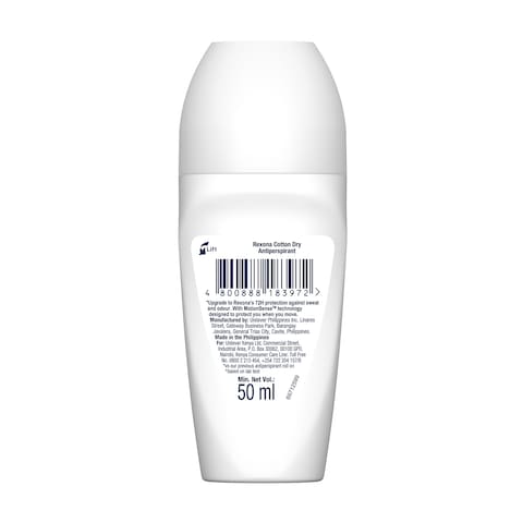 Rexona Women Roll-on , 72hr Sweat Guard , For Dry and Refreshing  Fragrance ,Cotton dry ,50ML