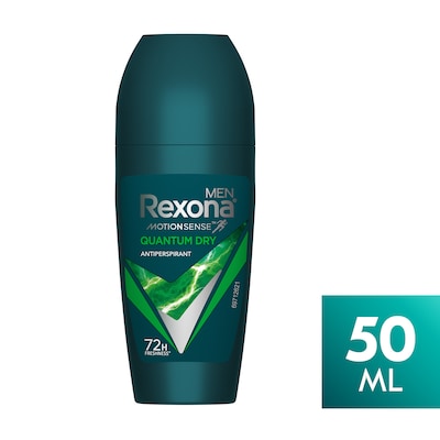 Rexona Men Roll-on , 72Hr Freshness , For Dry and Refreshing Fragrance , Quantum Dry , 50ML