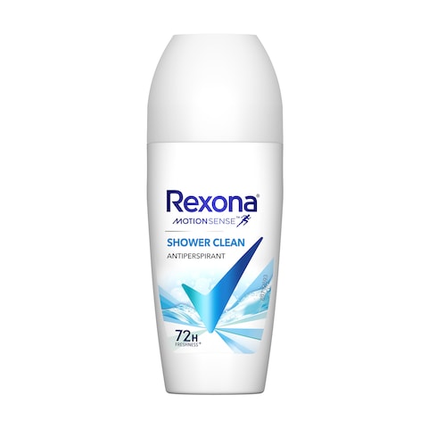 Rexona Women Roll-on , 72hr Freshness ,   For Fresh and Clean Fragrance , Shower Clean , 50ML