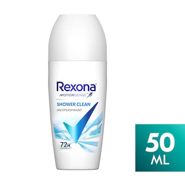 Rexona Women Roll-on , 72hr Freshness ,   For Fresh and Clean Fragrance , Shower Clean , 50ML