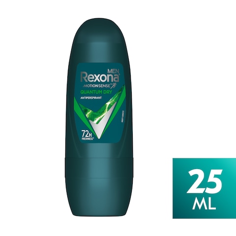 Rexona Men Roll-on , 72Hr Freshness , For Dry and Refreshing Fragrance , Quantum Dry , 25ML