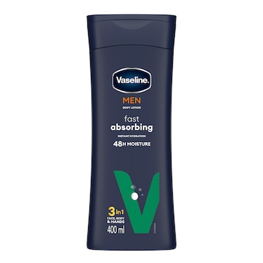 Vaseline Men Body Lotion Fast Absorbing 400ml