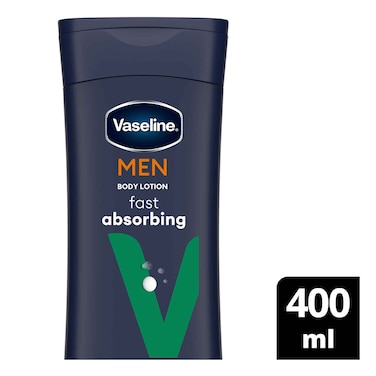 Vaseline Men Body Lotion Fast Absorbing 400ml