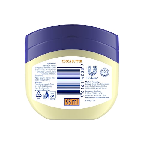 Vaselne Petroleum Jelly Cocoa Butter 95Ml