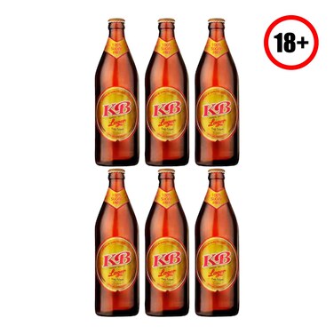KB Lager Beer 500ml x Pack of 6