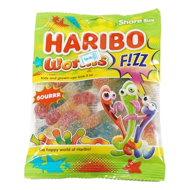 Haribo Fizz Worms 70g