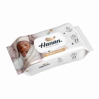 Hanan Water Wipes New Born72S
