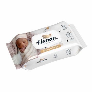 Hanan Water Wipes New Born72S