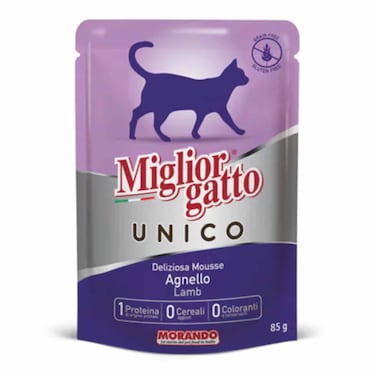 Miglior Cat Food Unico Mousse Pouch &ndash; Lamb 85G