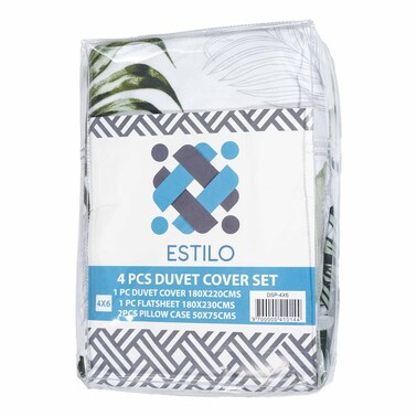 Estilo Duvet Cover Printed 4X6 Dbl