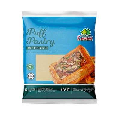 Kawan 10  Puff Pastry Sheets 1250g