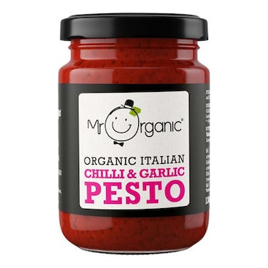 Mr. Organic Italian Chilli And Garlic Pesto 130g