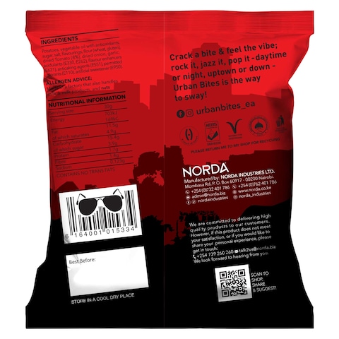 Norda Urban Bites Trendy Tomato Potato Crisps 30G