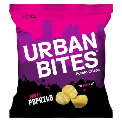 Norda Urban Bites Party Paprika Potato Crisps 30G