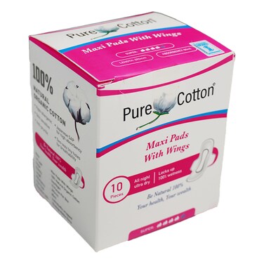 Pure Cotton Maxi Pads Super 10'S