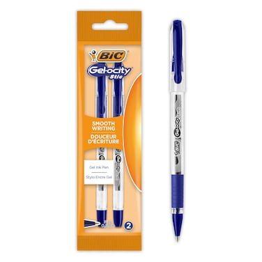 Bic Gelocity Stic Pouch 2 Pieces Blue Pens Eu