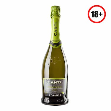 Canti Organic Prosecco Sparkling Wine Bottle 750ml
