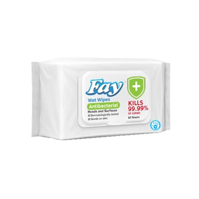 Fay Antibacterial Wipes 72 Sheets