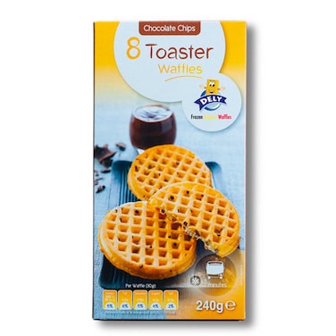Dely 8 Toaster Chocolate Waffles 240G