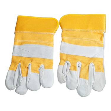 Safety Leather Gloves Yellow 10