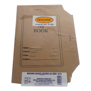 Teepee A4 Brown Book Cover