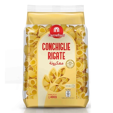 Carrefour Pasta Conchigle Rigate 400G