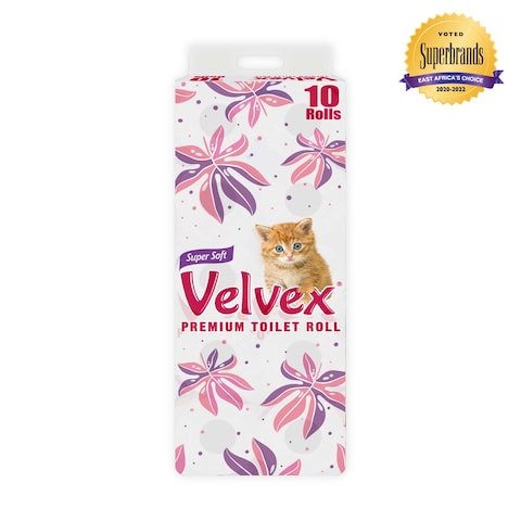 Velvex Toilet Tissue Printed Pink 10S 