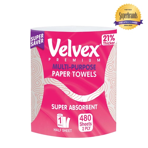 Velvex Kitchen Towel Jumbo Pink480S