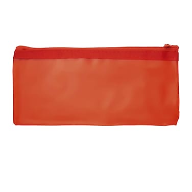 Levs Polyvinyl Chloride Pencil Bag Orange