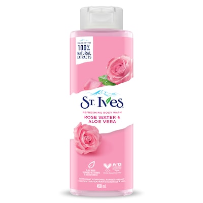 St Ives Body Wash Rose Water & Aloe Vera 450Ml