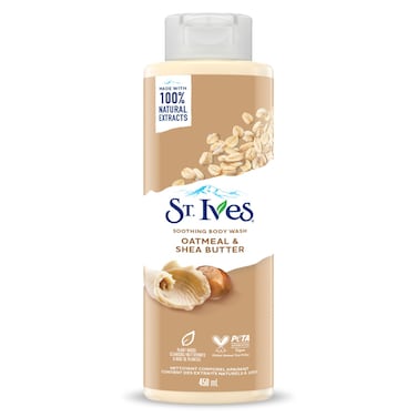 St Ives Body Wash Oatmeal &amp; Shea Butter 450Ml