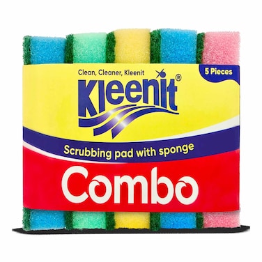 Kleenit Combo Scrubbing Sponge Pad Pack of 5