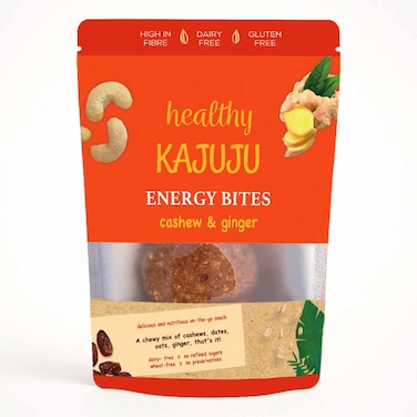 Healthy Kajuju Cashew And Ginger Energy Bites 90g