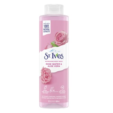 St. Ives Refreshing Rose Water And Aloe Vera Body Wash 650ml