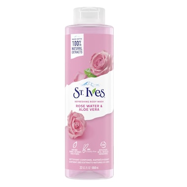 St. Ives Refreshing Rose Water And Aloe Vera Body Wash 650ml