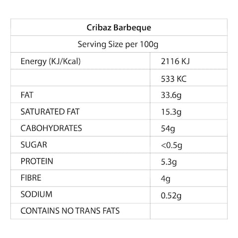Norda Cribaz Barbeque Potato Crisps 45G