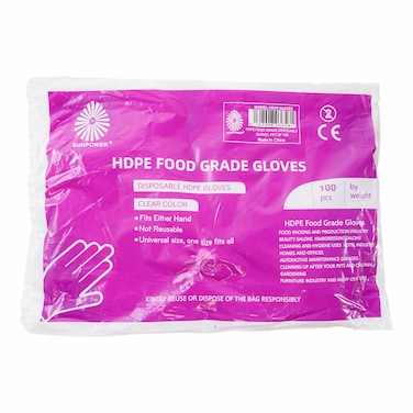 Hdpe Food Grade Gloves Pack Of 100