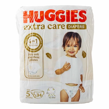 Huggies Extra Care Size 5 Gold 12-22Kg