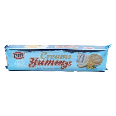 Treff Creams Sandwich Biscuits Vanilla 125G