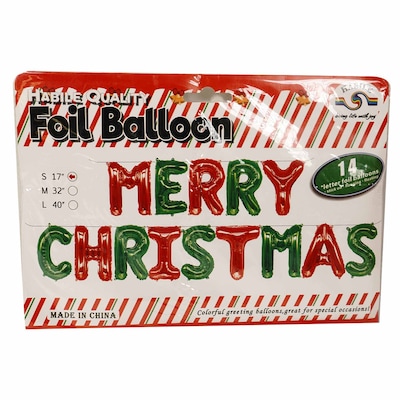 Merry Christmas Foil Balloon