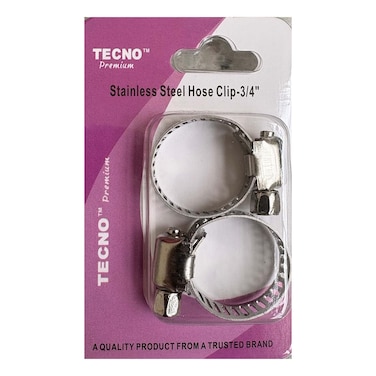 Tecno Premium Stainless Steel Hose Clip 3/4-inch