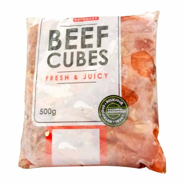 Alpha Beef Cubes Retail Pack 500g