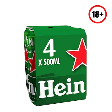 Heineken Can 500Ml X4
