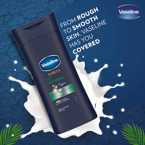 Vaseline Men Body Lotion Fast Absorbing 400Ml+ Vaseline Petroleum Jelly Original 95Ml