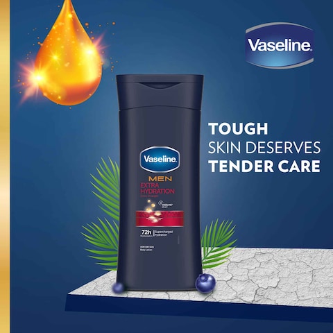 Vaseline Men Body Lotion Extra Strength 400Ml + Vaseline Petroleum Jelly Aloe Fresh 95Ml